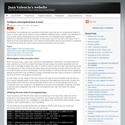 Configure unrecognized keys in Linux - Juan Valencia's website