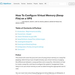 How To Configure Virtual Memory (Swap File) on a VPS