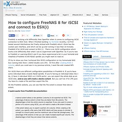 How to configure FreeNAS 8 for iSCSI and connect to ESX(i)