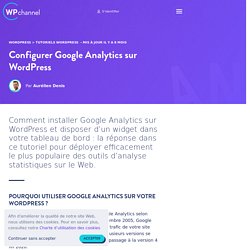 Configurer Google Analytics sur WordPress