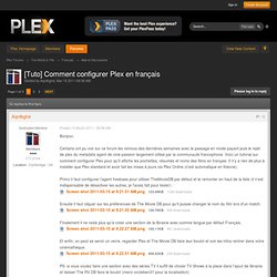 [Tuto] Comment configurer Plex en français