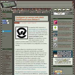 Configurer un serveur web dédié OVH/Kimsufi sous Debian 6