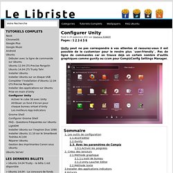 Configurer Unity
