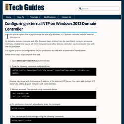 Configuring external NTP on Windows 2012 Domain Controller
