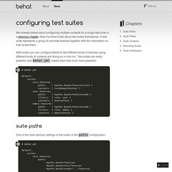Configuring Test Suites — Behat 3.0.12 documentation