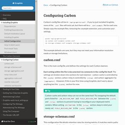 Configuring Carbon — Graphite 0.10.0 documentation