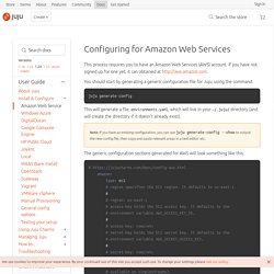 Configuring Juju for Amazon Web Services