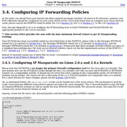 Configuring IP Forwarding Policies