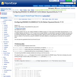 Configuring DNSSEC On BIND9 (9.7.3) On Debian Squeeze/Ubuntu 11.10