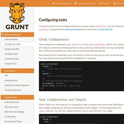 Configuring tasks - Grunt: The JavaScript Task Runner