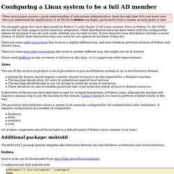 Configuring your Linux box to be a full AD member