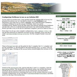 Configuring NetBeans to use as an Arduino IDE - Alan's Ramblings