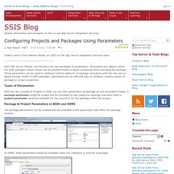 Configuring Projects and Packages Using Parameters - SSIS Team Blog