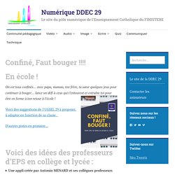 Confiné, Faut bouger !!!! – Numérique DDEC 29