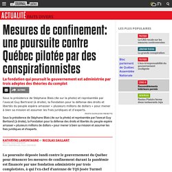 Mesures de confinement: une poursuite contre Québec pilotée par des conspirationnistes