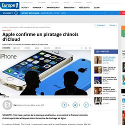 Apple confirme un piratage chinois d’iCloud