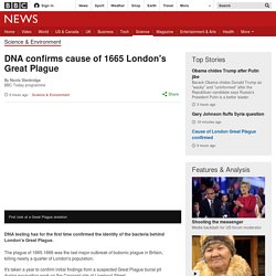 DNA confirms cause of 1665 London's Great Plague