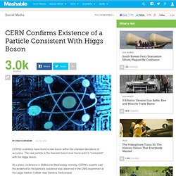 CERN Confirms Existence of a Particle Consistent With Higgs Boson