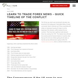 Us-Iran Conflict–Why Is It Important to Learn to Trade Forex News