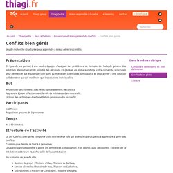 Conflits bien gérés - Thiagi.fr