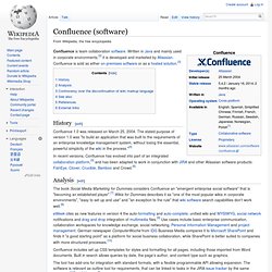 Confluence (software)