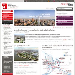 Lyon Confluence, Immobilier entreprise Lyon, Urbanisme commercial