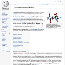 Cyclohexane conformation