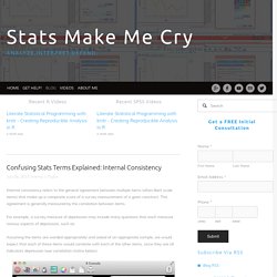 Confusing Stats Terms Explained: Internal Consistency — Stats Make Me Cry