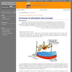 Les cahiers EPS - Confusion et articulation des concepts