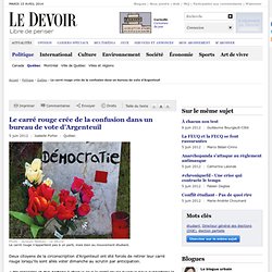 Le carré rouge crée de la confusion dans un bureau de vote d’Argenteuil