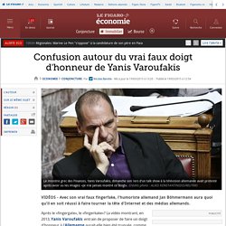 Confusion autour du vrai faux doigt d'honneur de Yanis Varoufakis