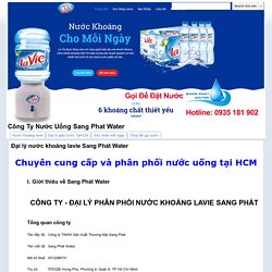 Công Ty Nước Uống Sang Phat Water