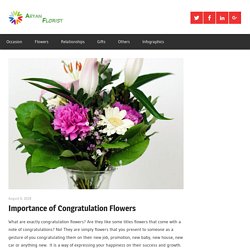 Importance of Congratulation Flowers – Aryanflorist Blog