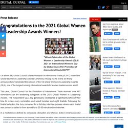 Congratulations to the 2021 Global Women in Leadership Awards Winners!