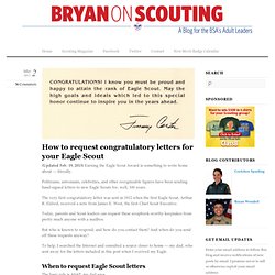 How to request congratulatory letters for your Eagle Scout