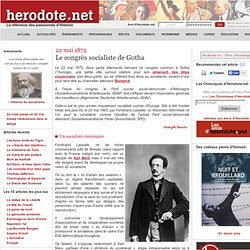 22 mai 1875 - Le congrès socialiste de Gotha