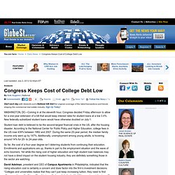 Good News As Congress Extends Low Rates on College Debt