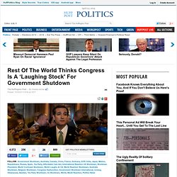 Rest Of The World Thinks Congress Is A ‘Laughing Stock' For Government Shutdown