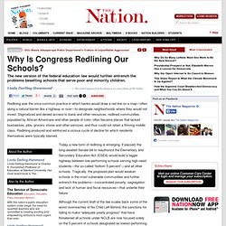 Why Is Congress Redlining Our Schools?