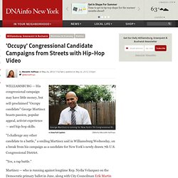 'Occupy' Congressional Candidate Campaigns from Streets with Hip-Hop Video