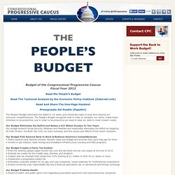 FY2012 Progressive Budget