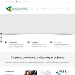 Congresso de Inovação e Metodologias de Ensino - Outubro 2015