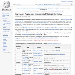 Congresul Partidului Comunist al Uniunii Sovietice