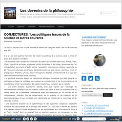 Les politiques issues de la science et autres courants - Les devenirs de la philosophie à Paris 8