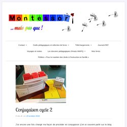 4) Conjugaison cycle 2