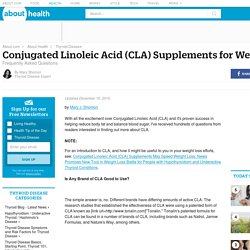Conjugated Linoleic Acid (CLA) Supplements for Weight Loss