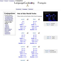 French Conjugations: -Re Ending Verbs -LanguageGuide.org
