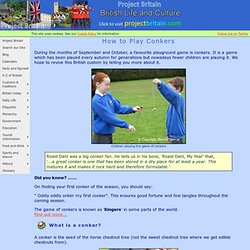 Conkers - How to play this Traditional Game