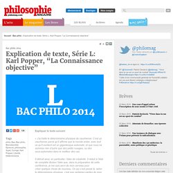 Bac Philo, philo, Bac, Bac philo, Baccalauréat, Épreuve, philosophie, Sujet, Corrigé, Karl Popper, Liberté, Déterminisme