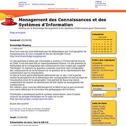 Management des Connaissances et des Systèmes d&#039;Information